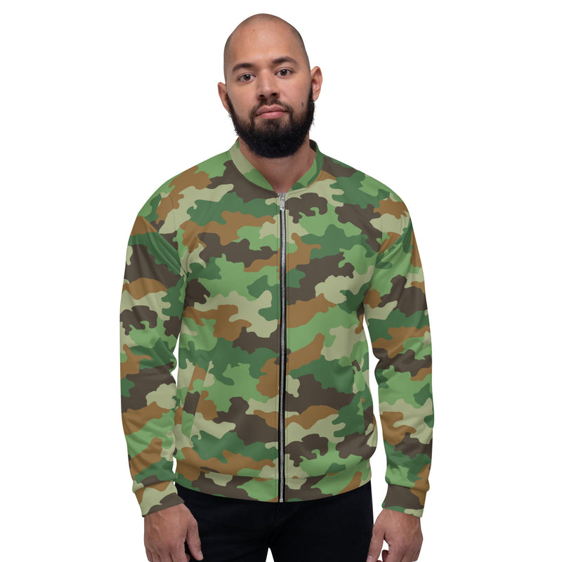 Oak Leaf Serbian Woodland CAMO Unisex Bomber Jacket