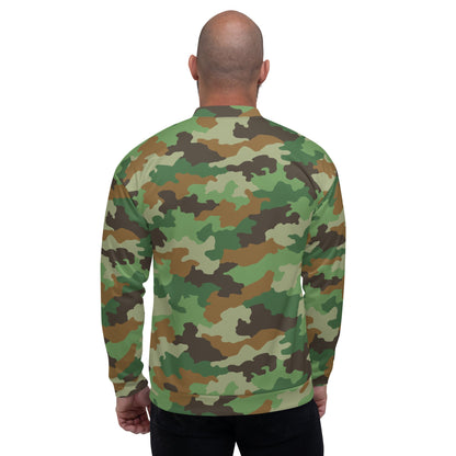 Serbian Oak Leaf Woodland CAMO Unisex Bomber Jacket - Jackets