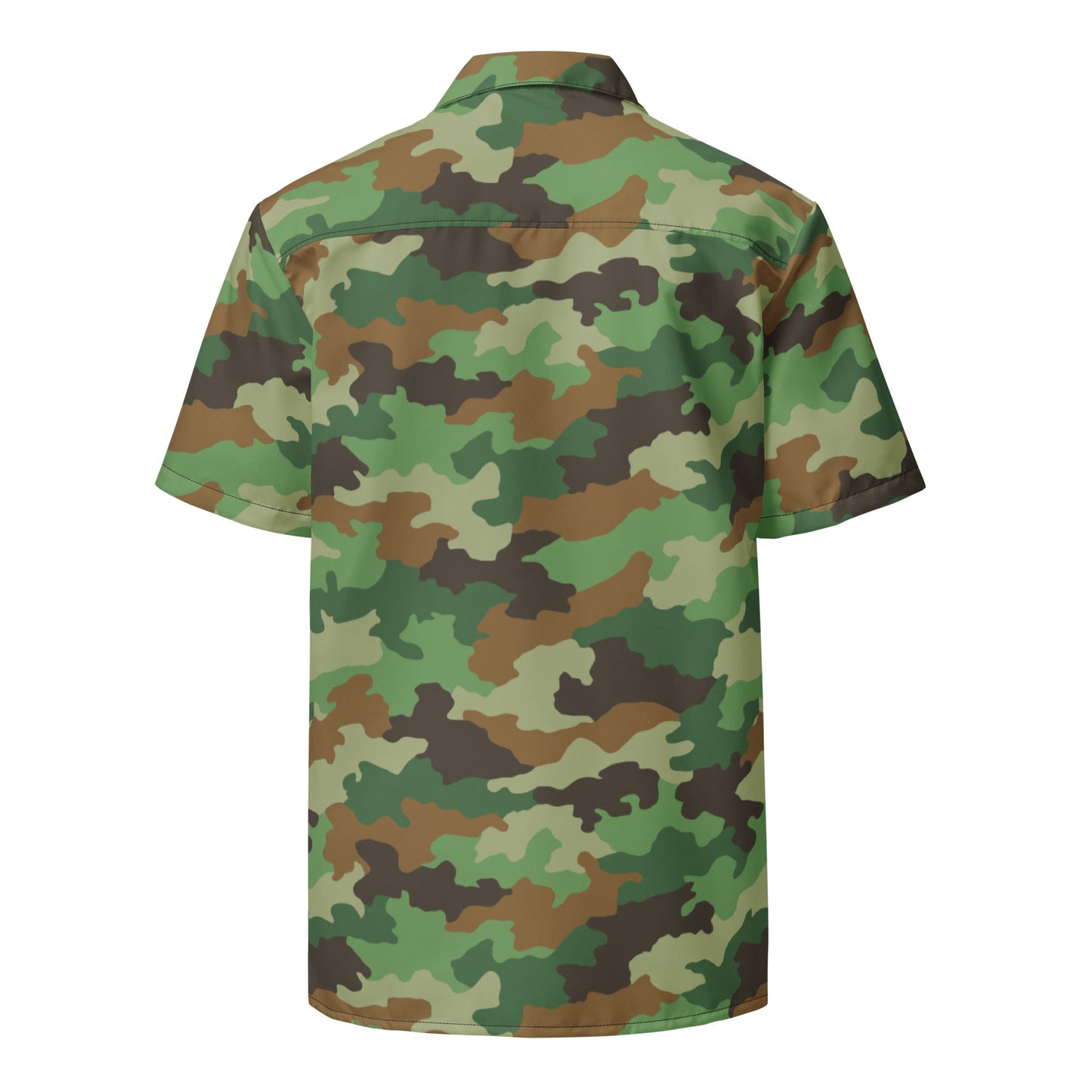 Serbian Oak Leaf Woodland CAMO Unisex button shirt - Button Shirts