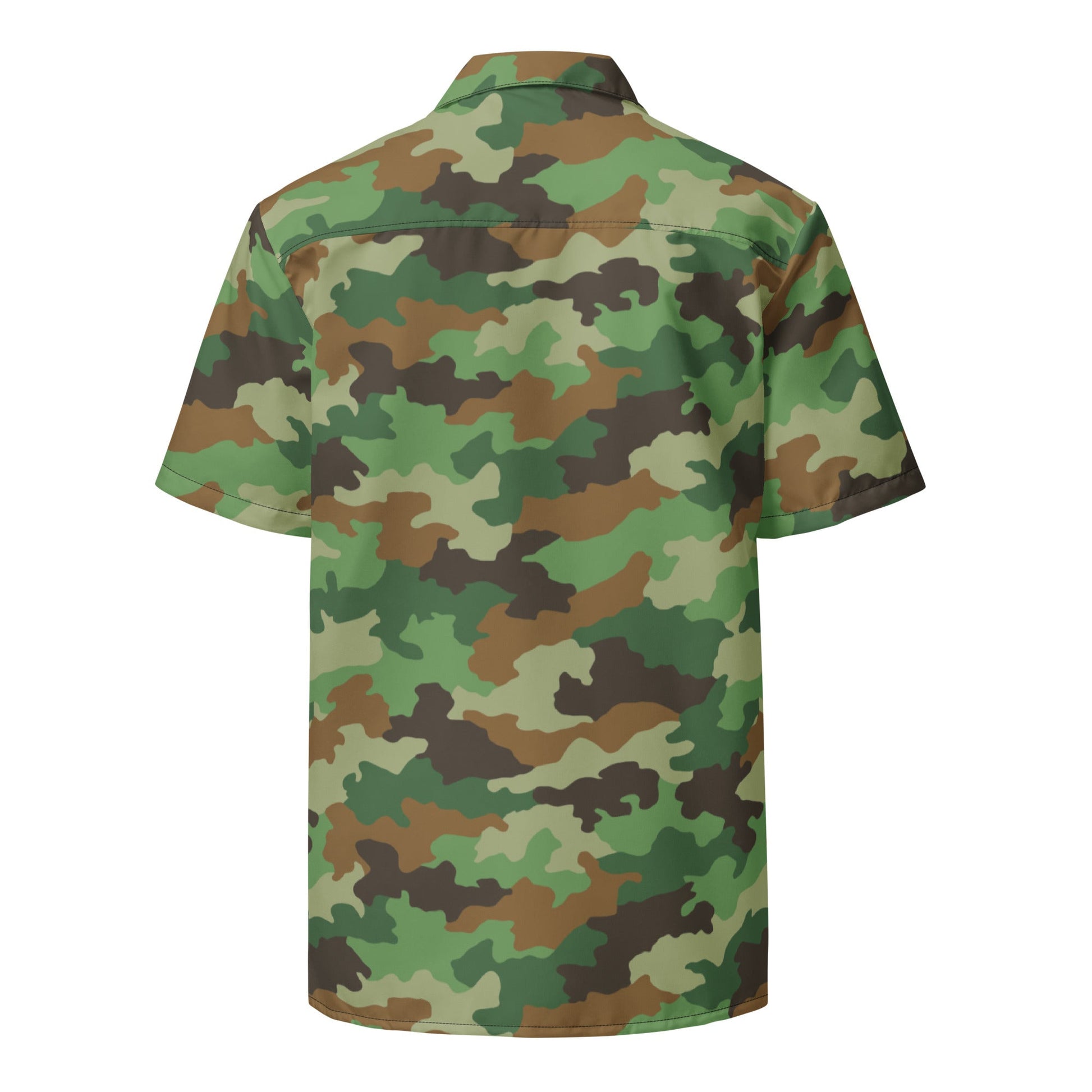 Serbian Oak Leaf Woodland CAMO Unisex button shirt - Button Shirts