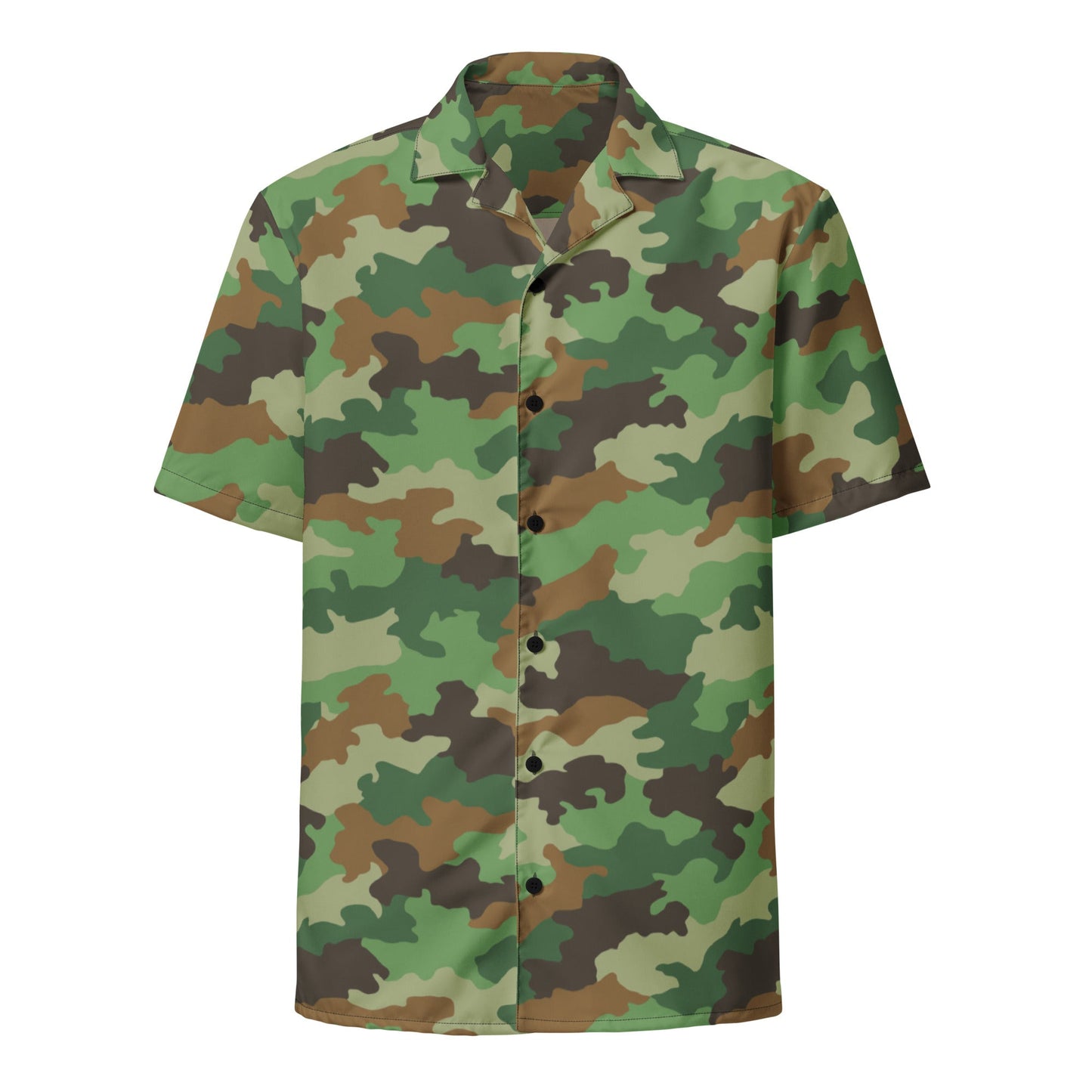 Serbian Oak Leaf Woodland CAMO Unisex button shirt - Button Shirts