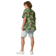 Oak Leaf Serbian Woodland CAMO Unisex Short-Sleeve Button Shirt - Button-Up