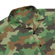Oak Leaf Serbian Woodland CAMO Unisex Short-Sleeve Button Shirt - Button-Up