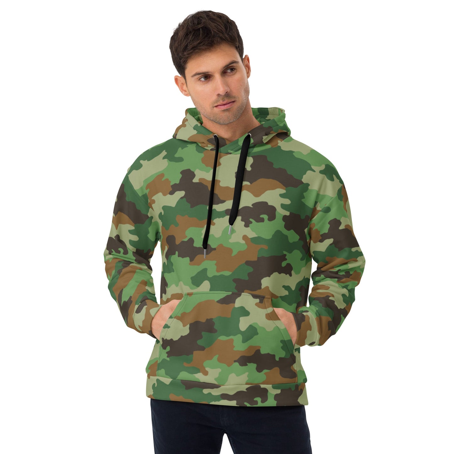 Serbian Oak Leaf Woodland CAMO Unisex Hoodie - 2XS - Hoodies