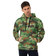 Oak Leaf Serbian Woodland CAMO Unisex Hoodie - 2XS