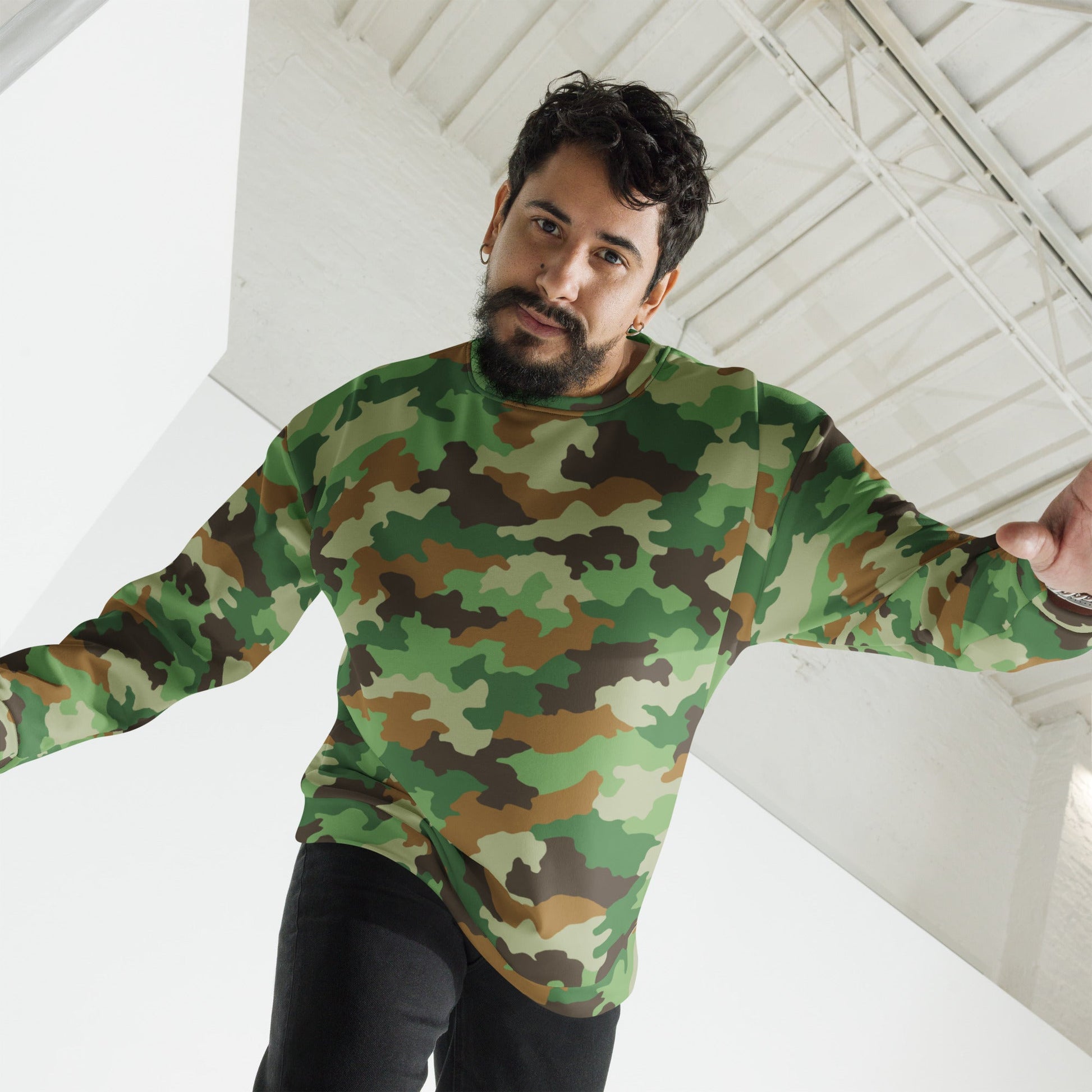 Serbian Oak Leaf Woodland CAMO Unisex Sweatshirt - Sweatshirts