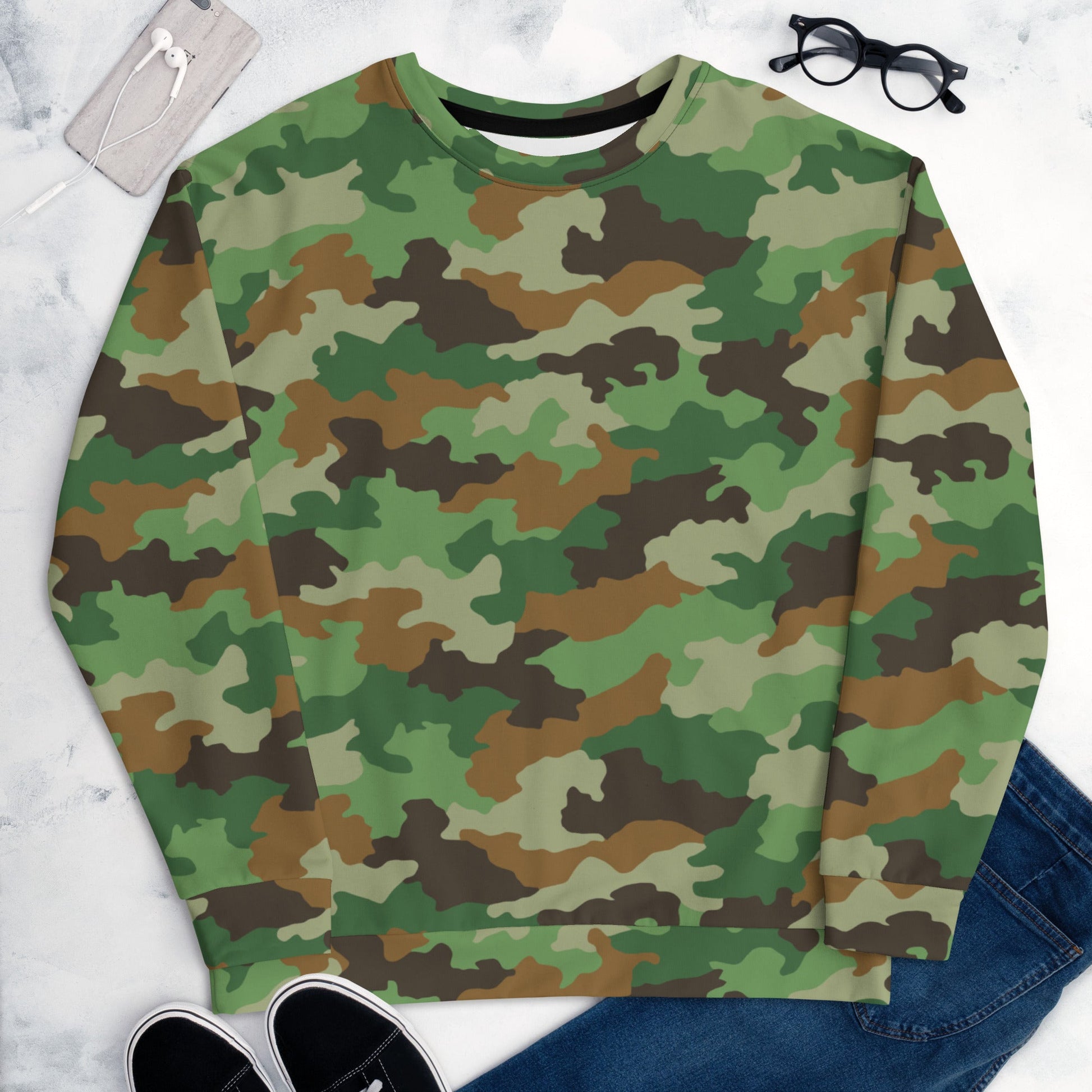 Serbian Oak Leaf Woodland CAMO Unisex Sweatshirt - Sweatshirts