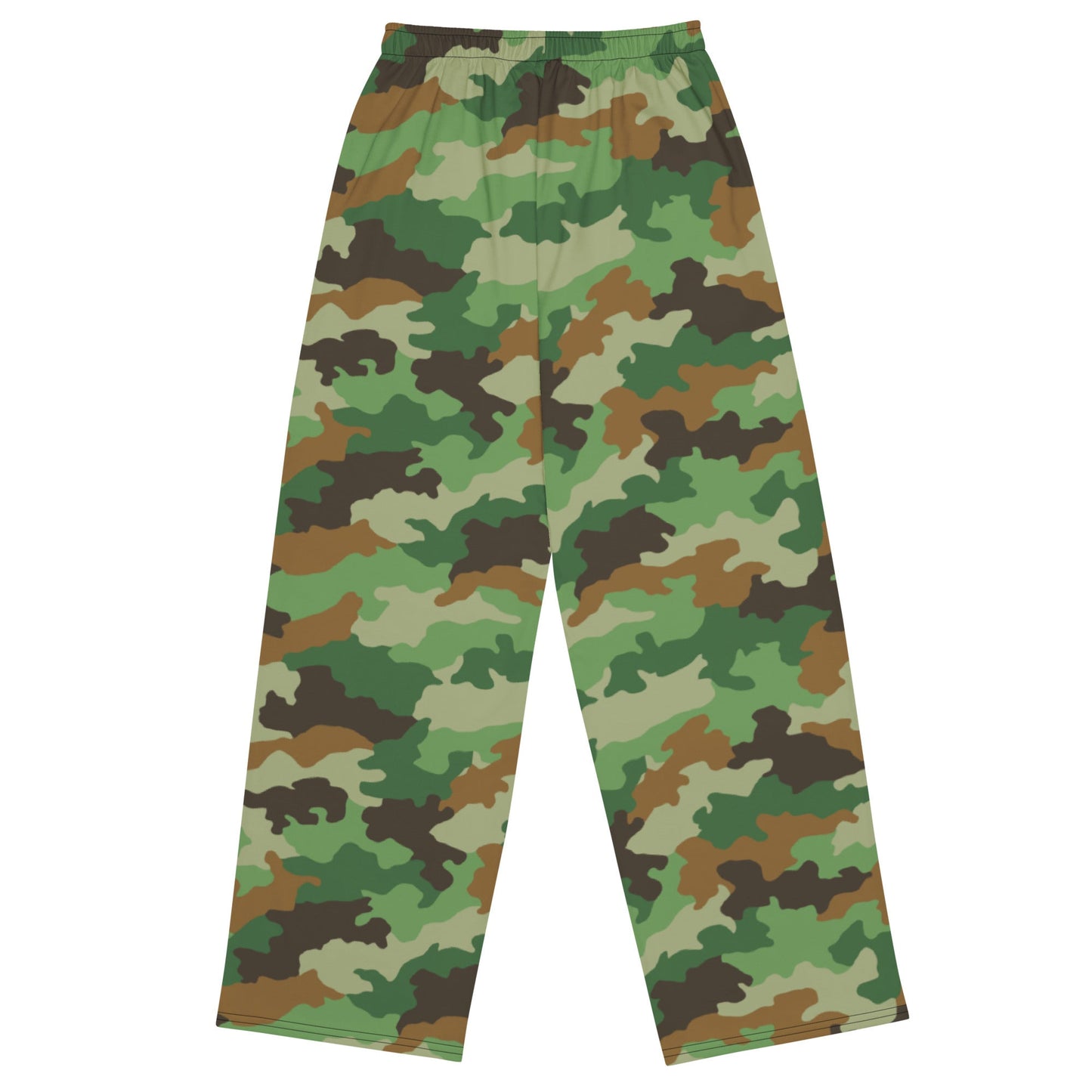 Serbian Oak Leaf Woodland CAMO unisex wide-leg pants - Wide-leg Pants