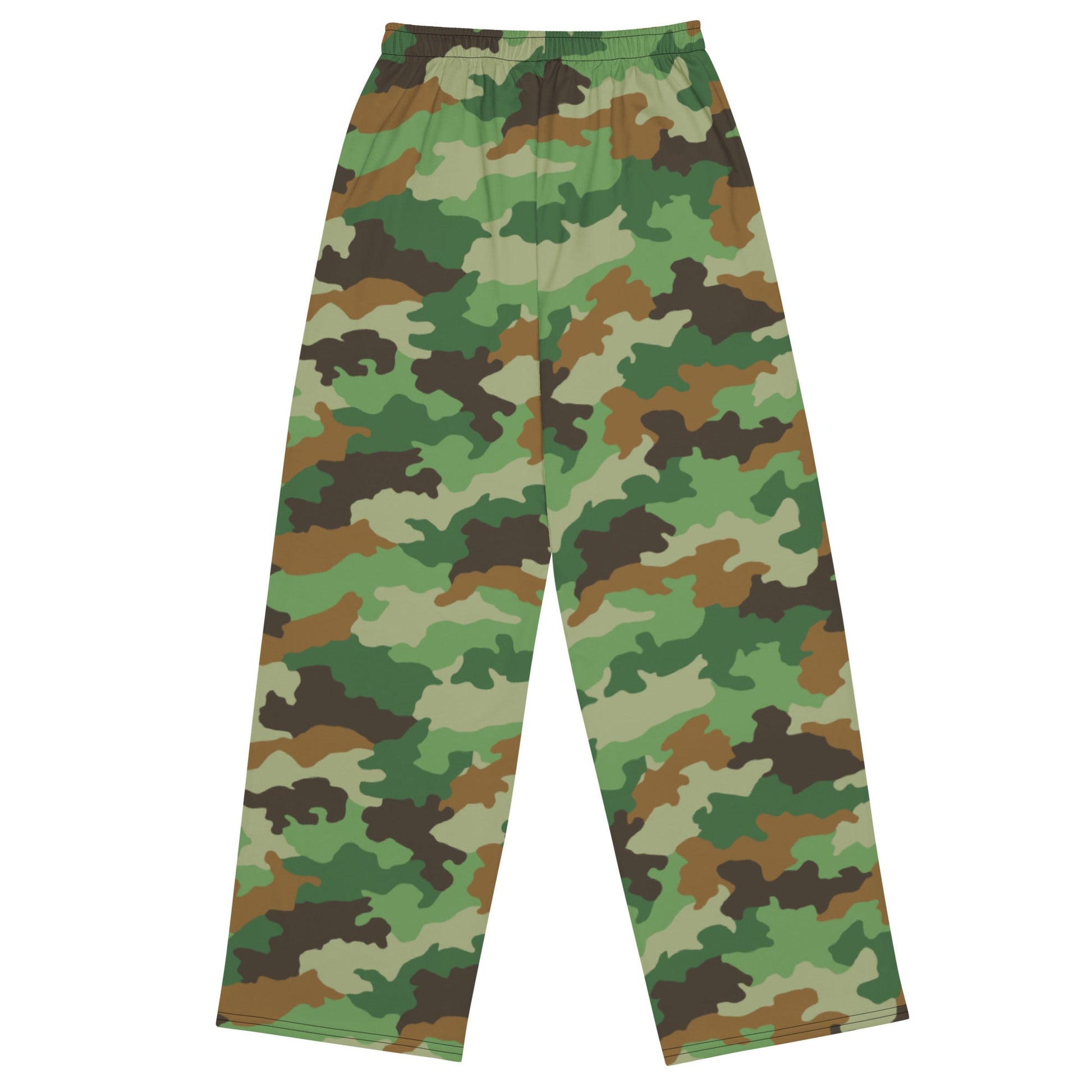 Serbian Oak Leaf Woodland CAMO unisex wide-leg pants - Wide-leg Pants