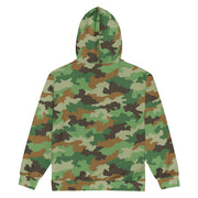Oak Leaf Serbian Woodland CAMO Unisex Zip Hoodie