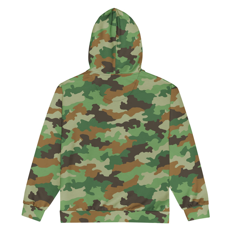 Oak Leaf Serbian Woodland CAMO Unisex Zip Hoodie