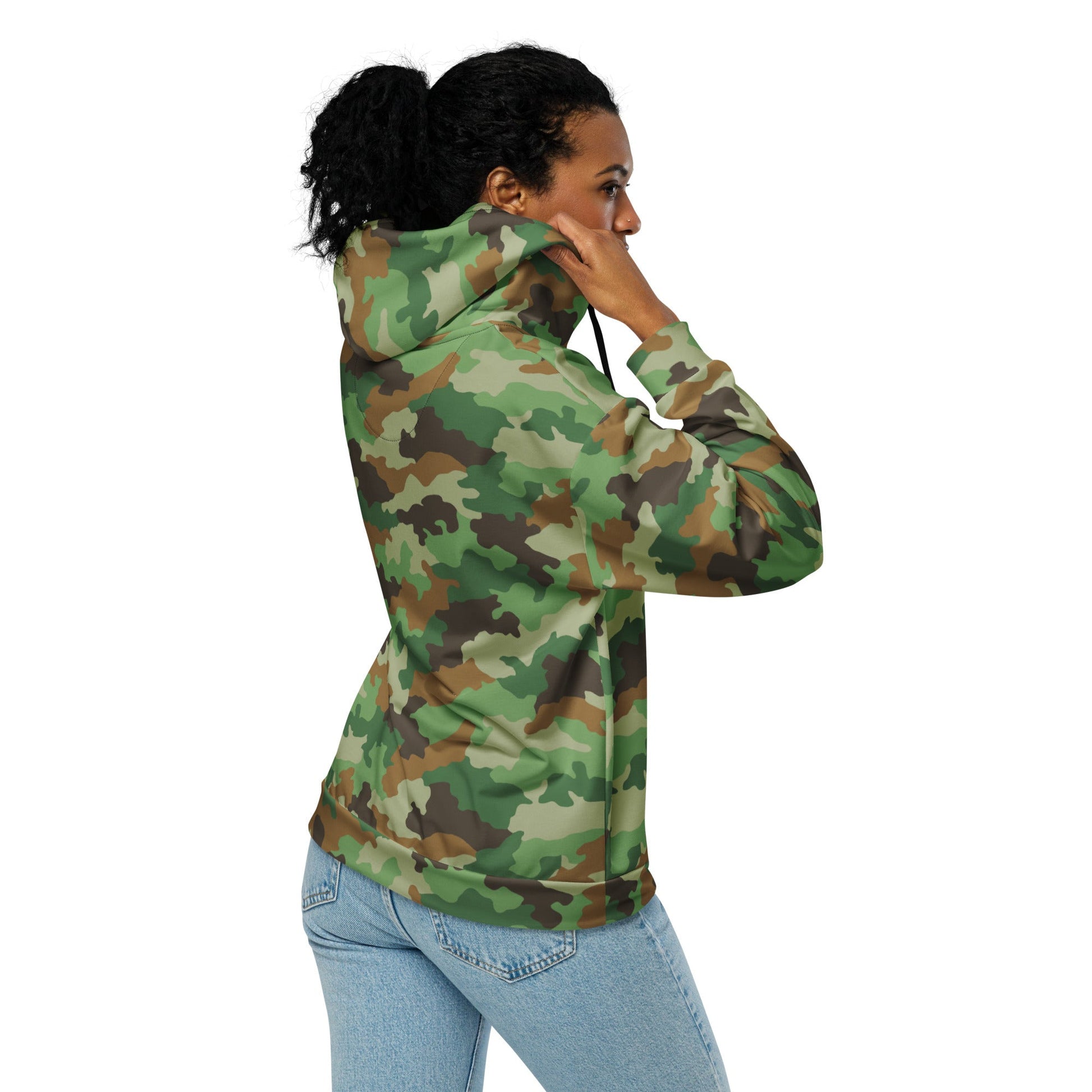 Serbian Oak Leaf Woodland CAMO Unisex zip hoodie - Zip Hoodies