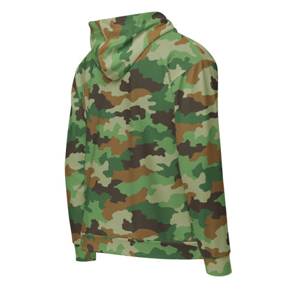 Serbian Oak Leaf Woodland CAMO Unisex zip hoodie - Zip Hoodies