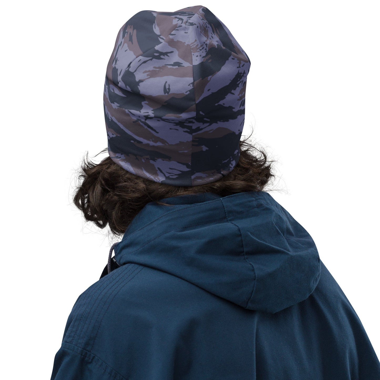 Serbian Tiger Stripe Blue Police CAMO Beanie