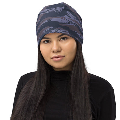 Serbian Tiger Stripe Blue Police CAMO Beanie