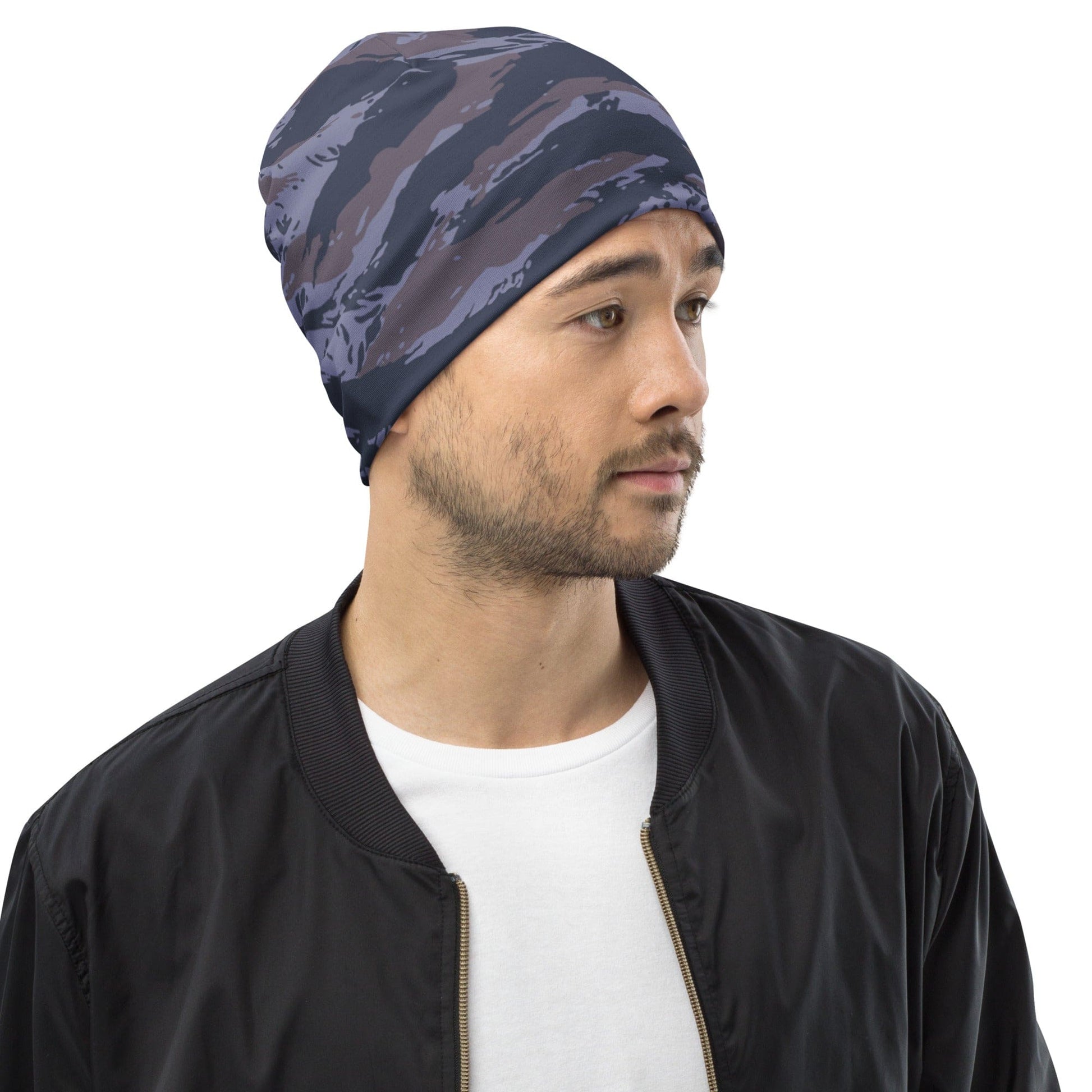 Serbian Tiger Stripe Blue Police CAMO Beanie