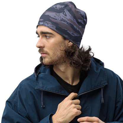 Serbian Tiger Stripe Blue Police CAMO Beanie - S