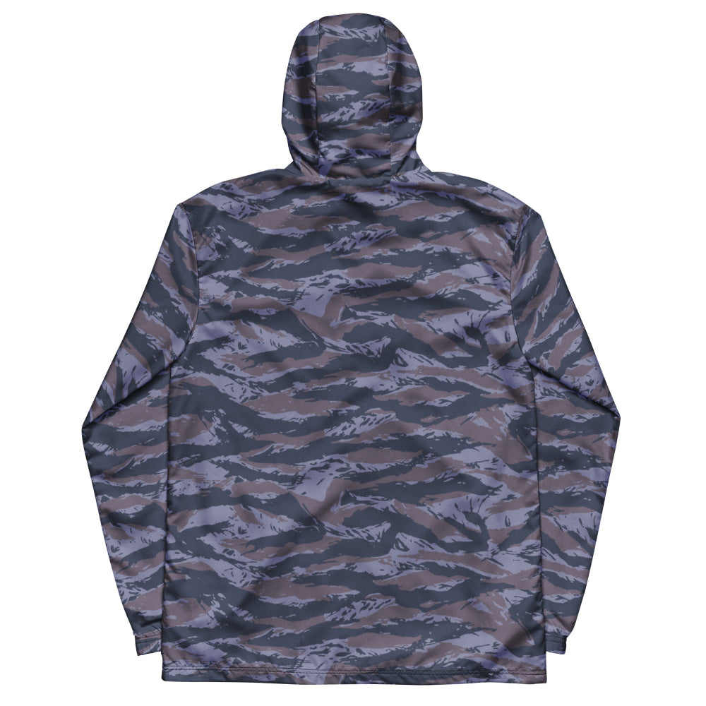 Serbian Tiger Stripe Blue Police CAMO Men’s windbreaker - Mens Windbreaker