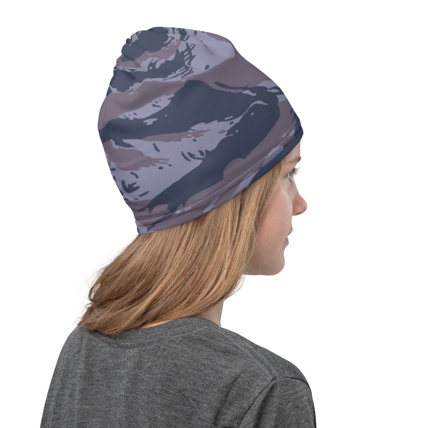 Serbian Tiger Stripe Blue Police CAMO Neck Gaiter