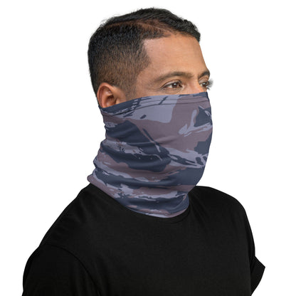 Serbian Tiger Stripe Blue Police CAMO Neck Gaiter