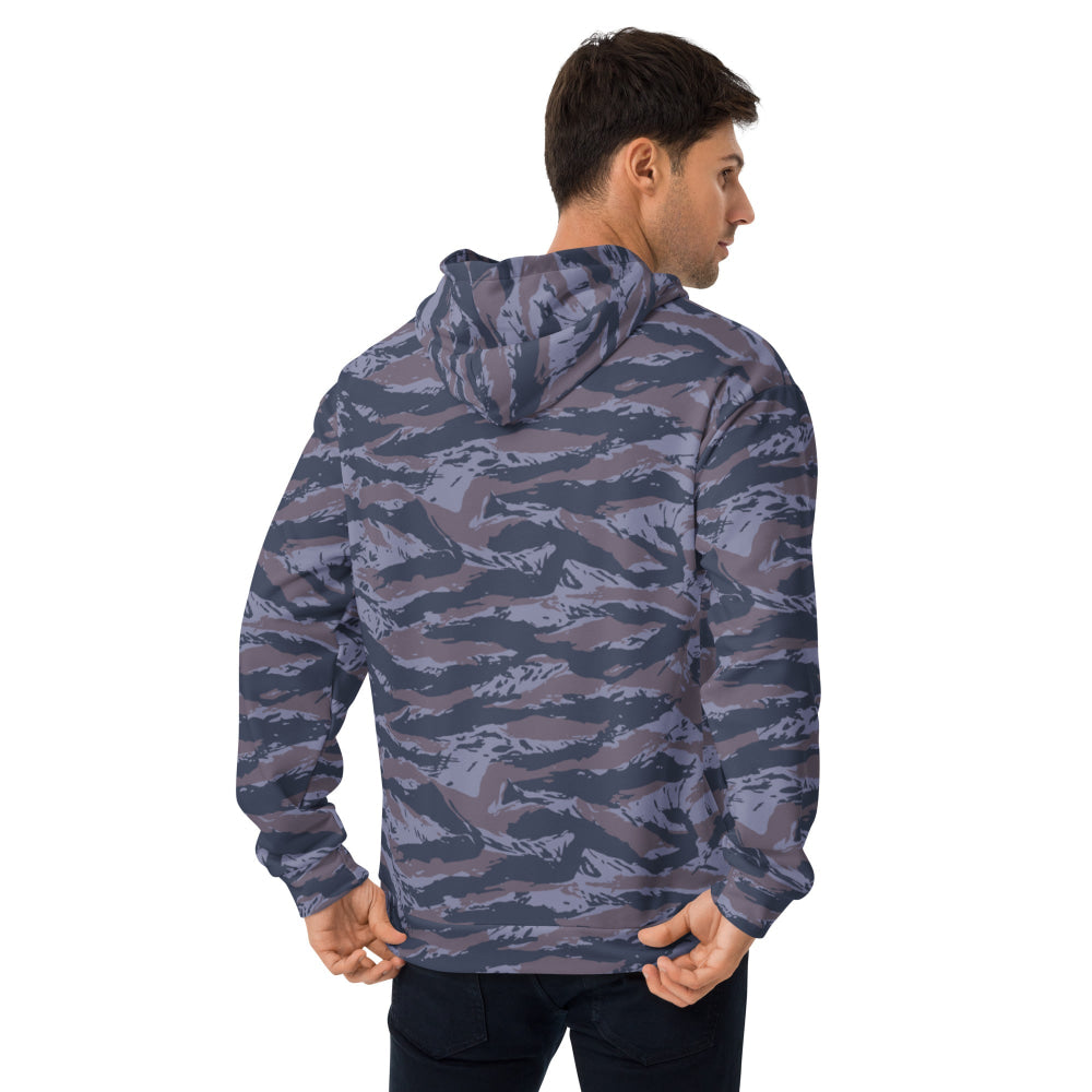 Serbian Tiger Stripe Blue Police CAMO Unisex Hoodie