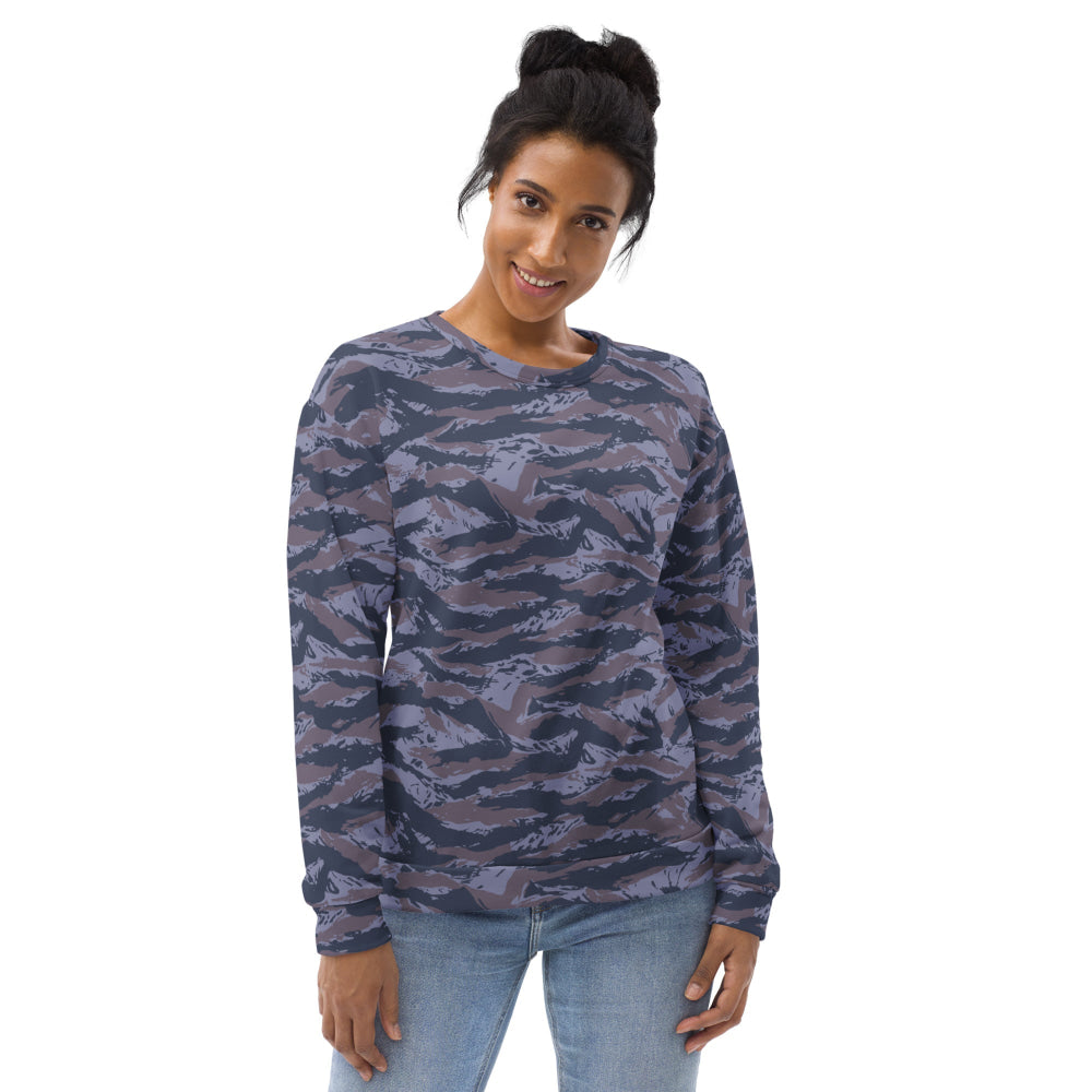 Serbian Tiger Stripe Blue Police CAMO Unisex Sweatshirt