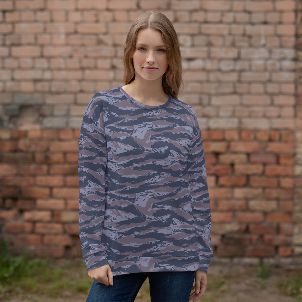 Serbian Tiger Stripe Blue Police CAMO Unisex Sweatshirt