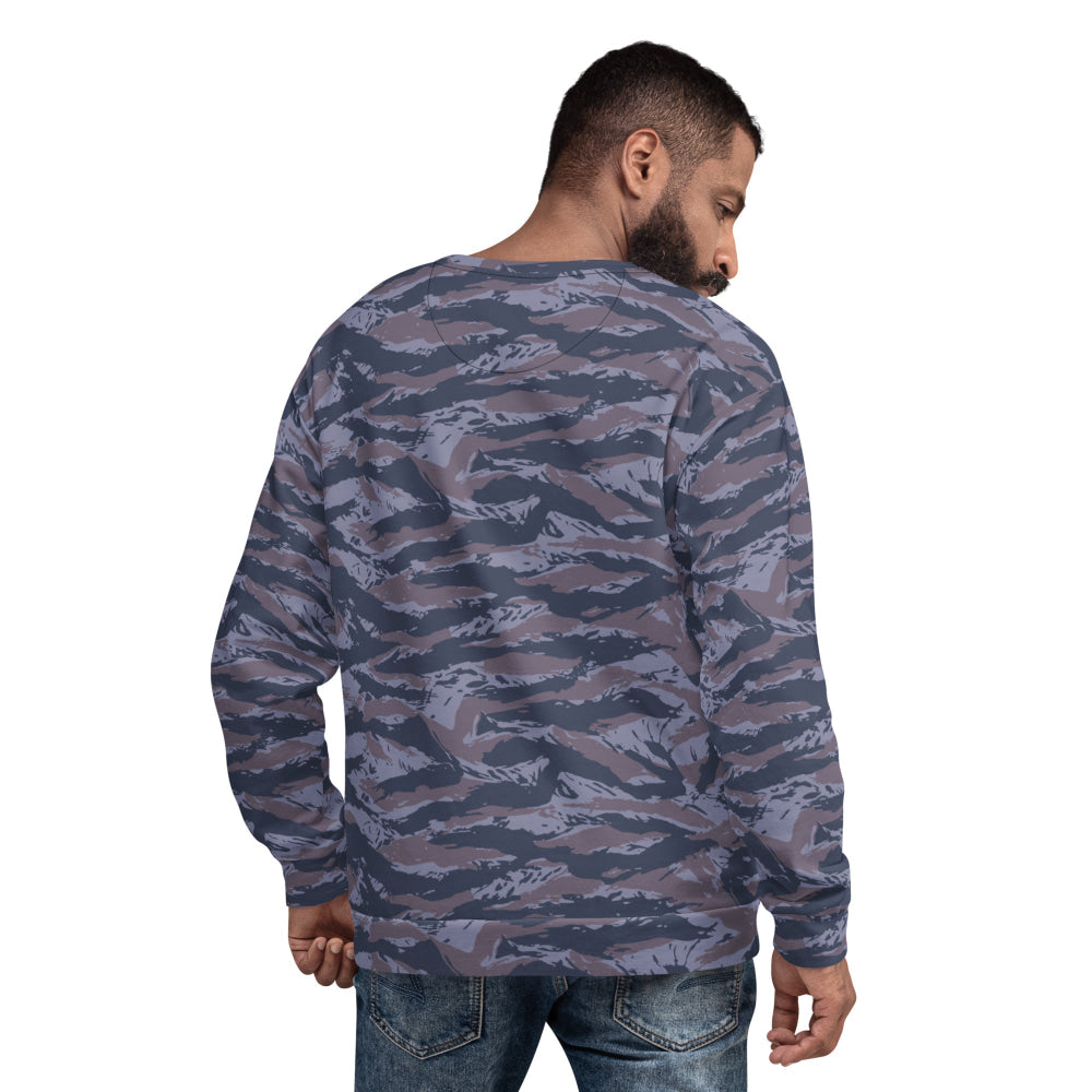 Serbian Tiger Stripe Blue Police CAMO Unisex Sweatshirt