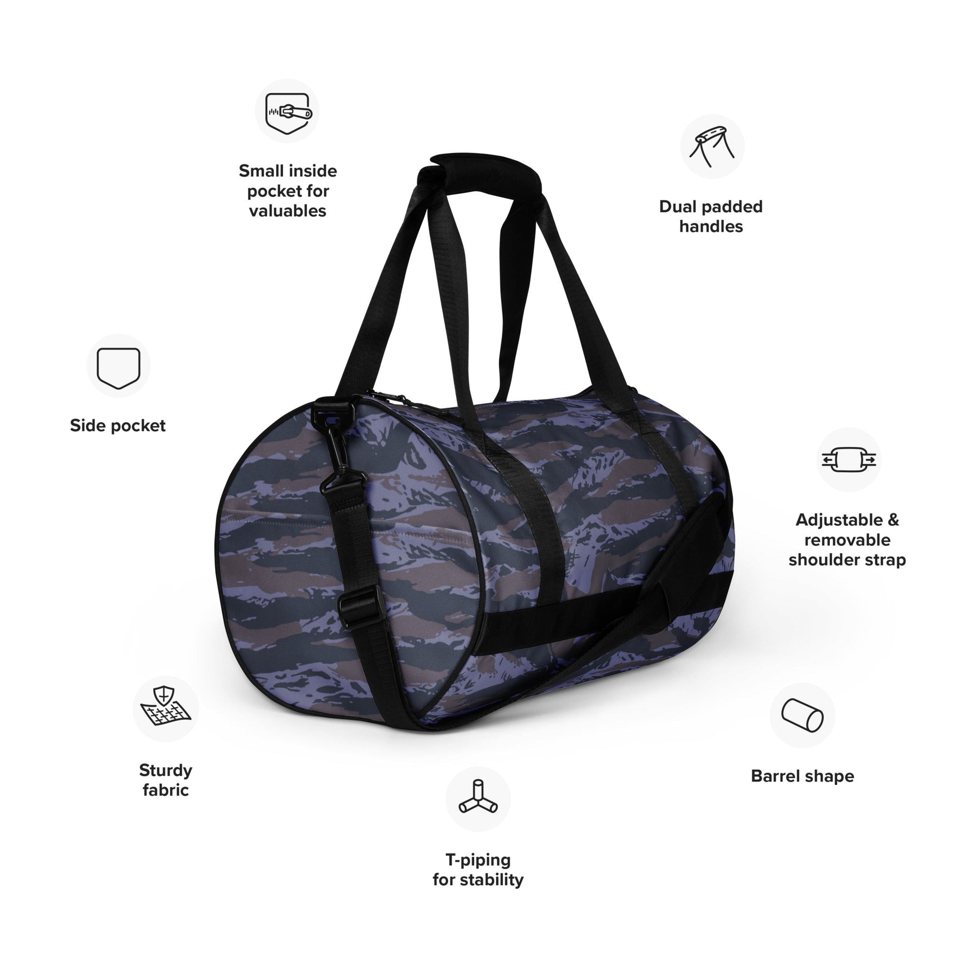 Serbian Tiger Stripe Police CAMO Gym Bag