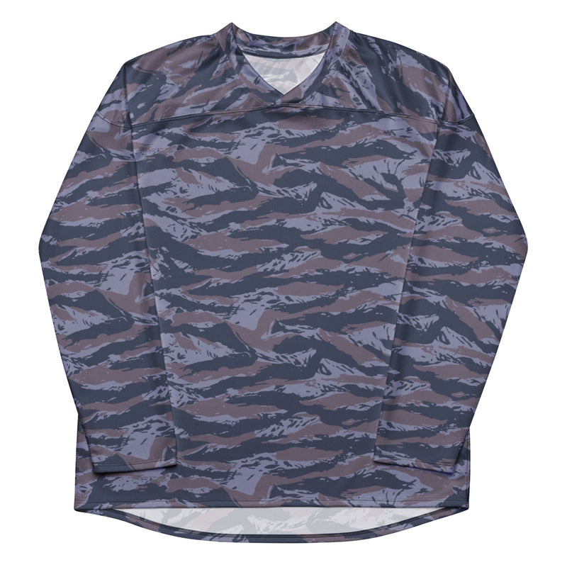 Tiger Stripe Balkan Blue CAMO Unisex Hockey Fan Jersey