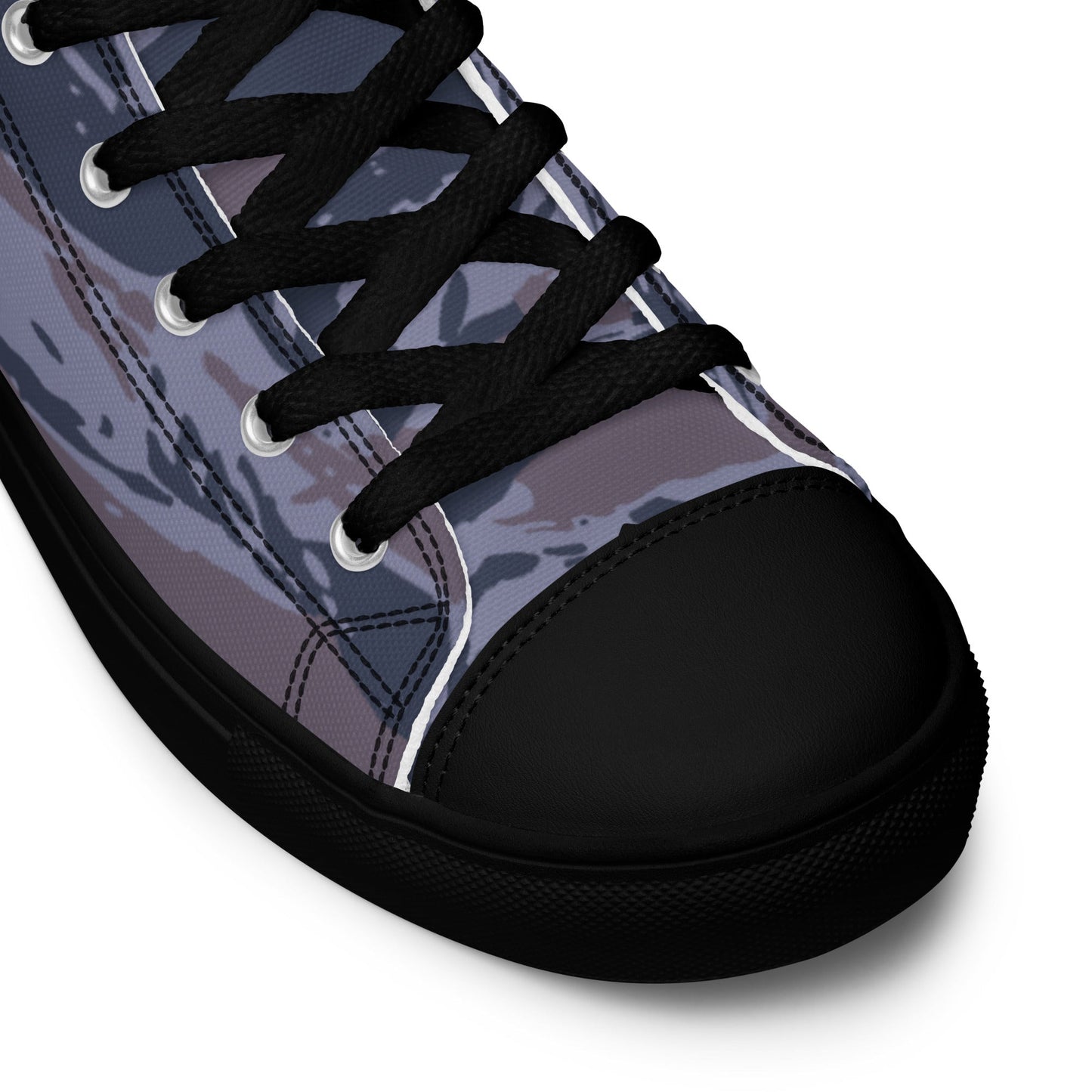 Serbian Tiger Stripe Police CAMO Mens High-Top Canvas Shoes