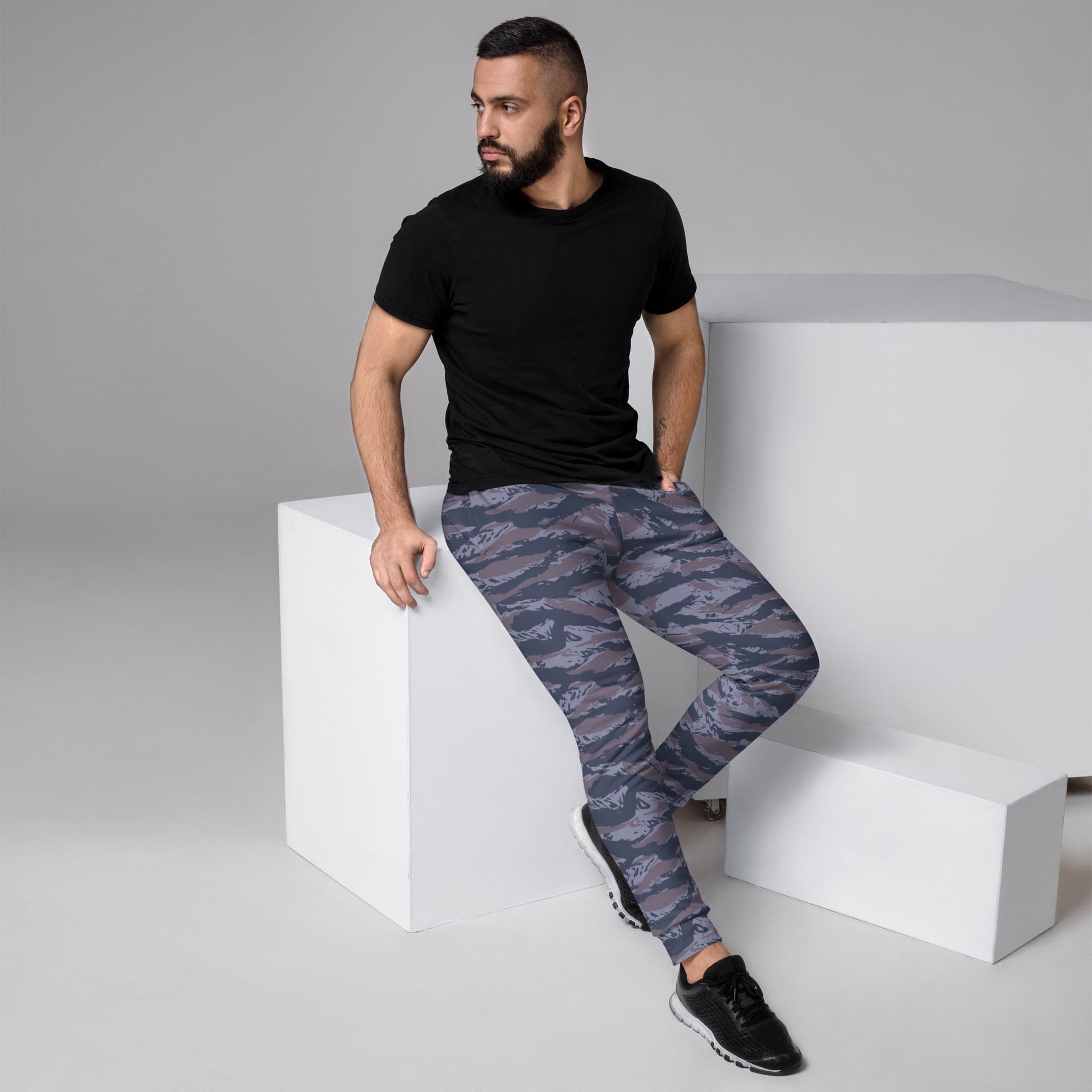 Serbian Tiger Stripe Police CAMO Mens Joggers - XS