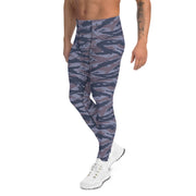 Tiger Stripe Balkan Blue CAMO Mens Leggings - Men