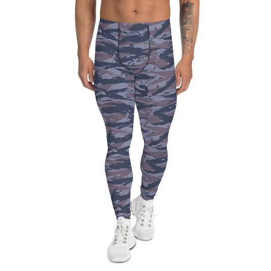 Serbian Tiger Stripe Police CAMO Mens Leggings - XS