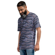 Tiger Stripe Balkan Blue CAMO Mens T-Shirt