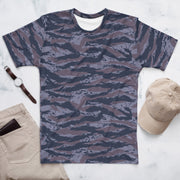 Tiger Stripe Balkan Blue CAMO Mens T-Shirt - XS