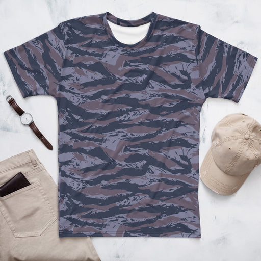 Tiger Stripe Balkan Blue CAMO Mens T-Shirt - XS