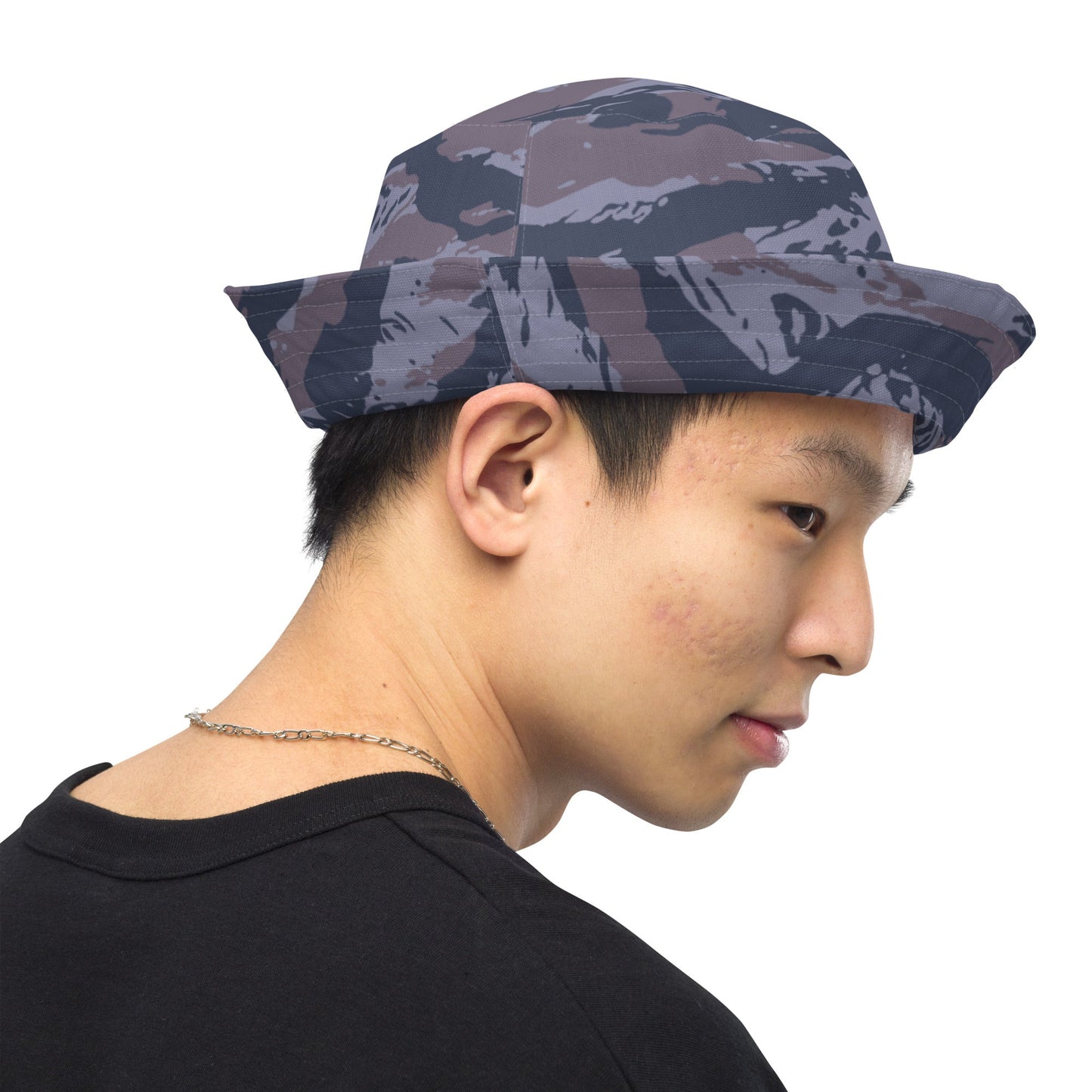 Serbian Tiger Stripe Police CAMO Reversible Bucket Hat