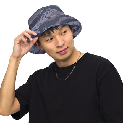Serbian Tiger Stripe Police CAMO Reversible Bucket Hat
