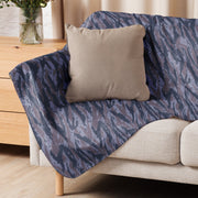 Tiger Stripe Balkan Blue CAMO Sherpa Blanket