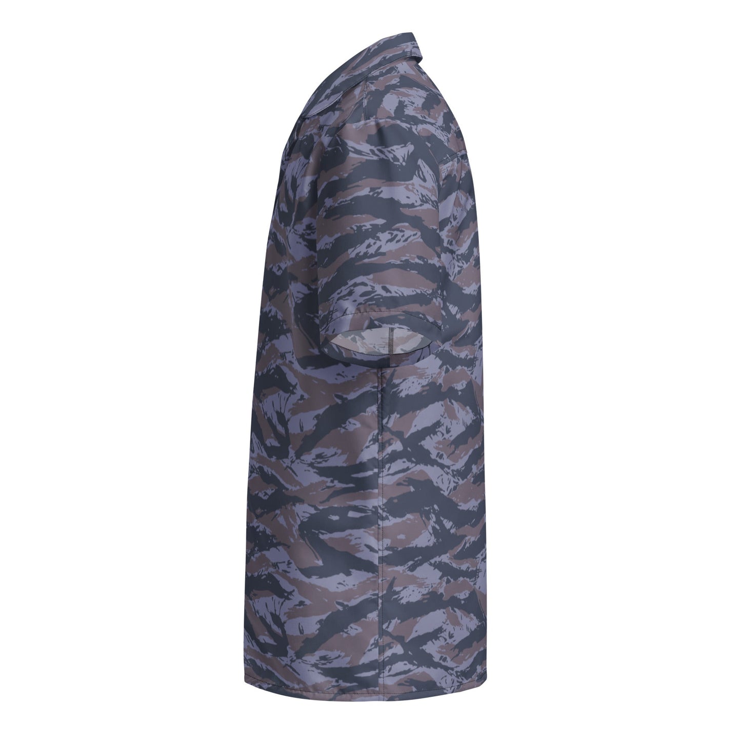Serbian Tiger Stripe Police CAMO Unisex Short-Sleeve Button Shirt