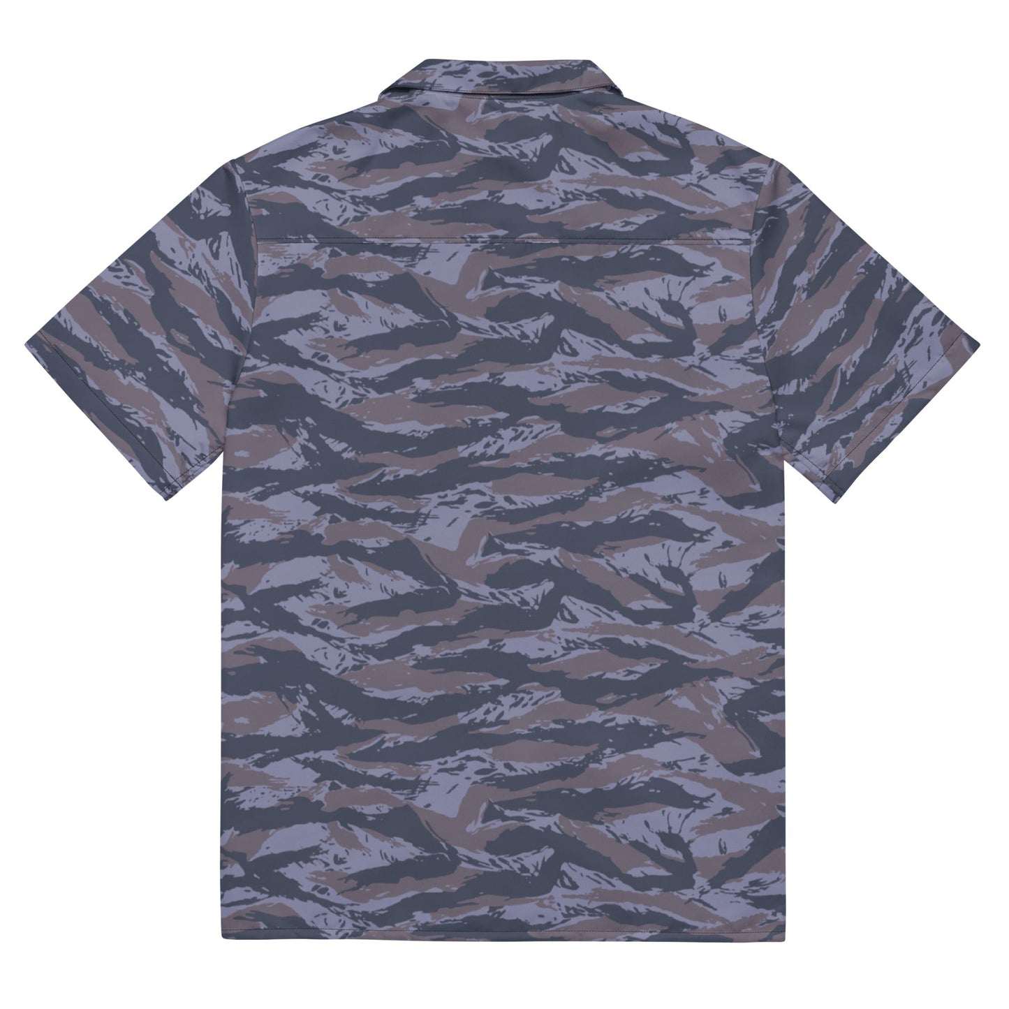 Serbian Tiger Stripe Police CAMO Unisex Short-Sleeve Button Shirt