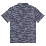 Tiger Stripe Balkan Blue CAMO Unisex Short-Sleeve Button Shirt - Button-Up