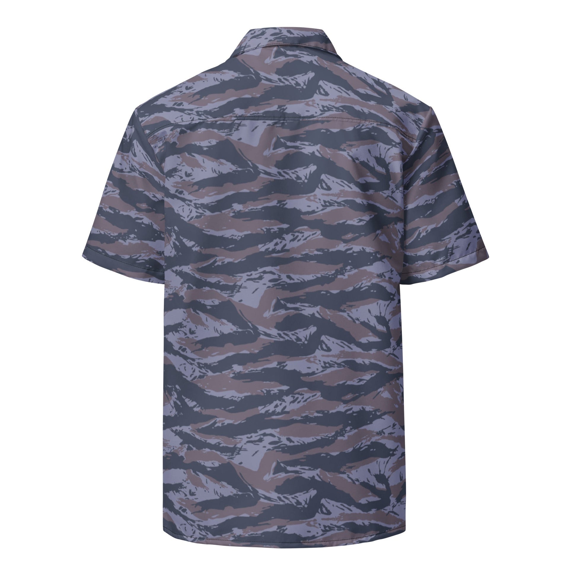 Serbian Tiger Stripe Police CAMO Unisex Short-Sleeve Button Shirt