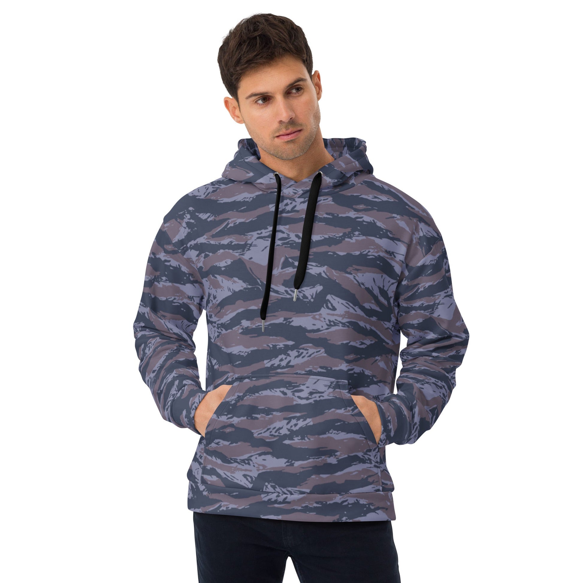 Serbian Tiger Stripe Police CAMO Unisex Hoodie - 2XS