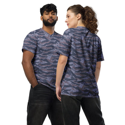 Serbian Tiger Stripe Police CAMO Unisex Sports Jersey - 2XS