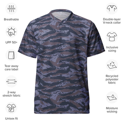 Serbian Tiger Stripe Police CAMO Unisex Sports Jersey