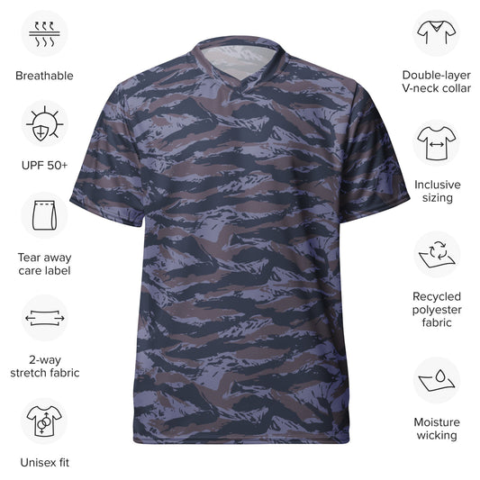 Serbian Tiger Stripe Police CAMO Unisex Sports Jersey