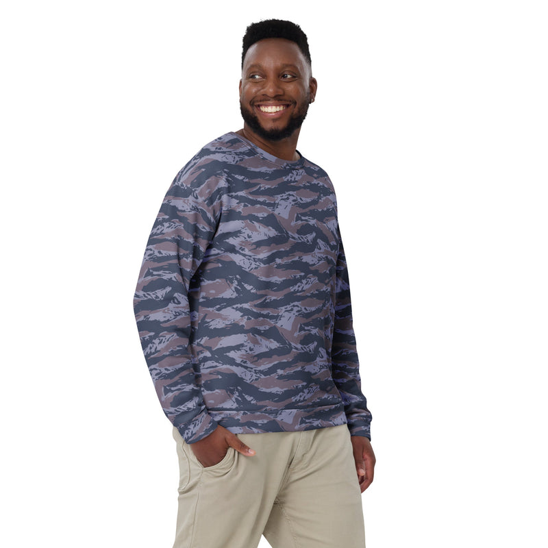Tiger Stripe Balkan Blue CAMO Unisex Sweatshirt