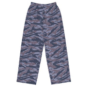 Tiger Stripe Balkan Blue CAMO Unisex Wide-Leg Leisure Pants - 2XS - Pant